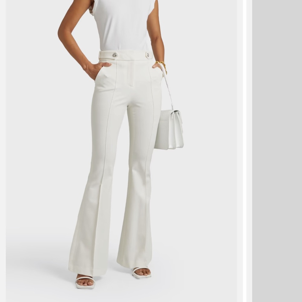 NWT Veronica Beard Elsbury Pants in White - size 4